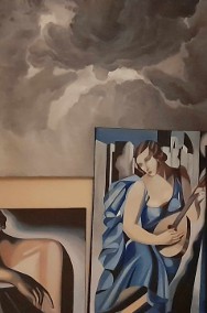 Tamara Łempicka Kobieta z tamburynem - interpretacja 50 na 70 cm-3