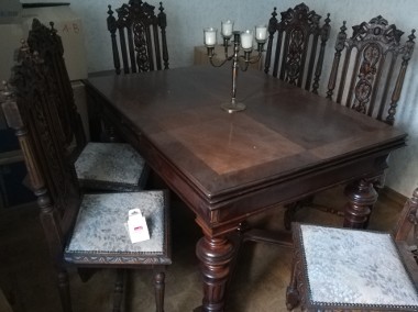 Mam do sprzedania stol  i 6 kszesel z 1860 roku-1