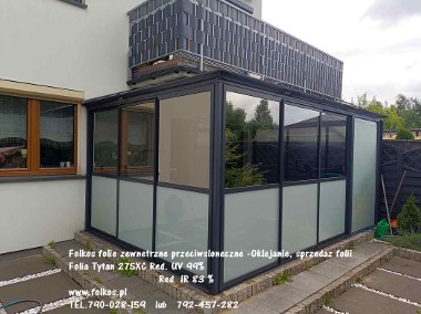 Przeciwsłoneczne folie na okna Warszawa Oklejanie , sprzedaż folii -Folie IR, UV-1