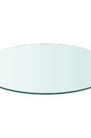 vidaXL Blat stołu szklany, okrągły, 700 mm 243628-2