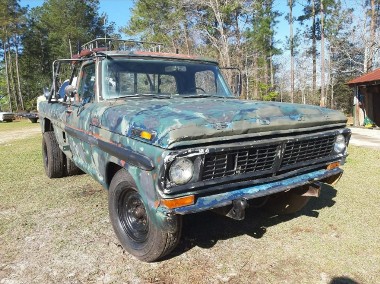 Ford F-250 1970 V8 360 pickup z potencjalem na blizniakach dla mysliwych-1