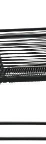 vidaXL Krzesła ogrodowe, 2 szt., czarne, rattan PVC48572-4