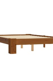 vidaXL Rama łóżka, jasnobrązowa, lite drewno sosnowe, 120 x 200 cm 283288-2