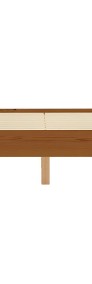 vidaXL Rama łóżka, jasnobrązowa, lite drewno sosnowe, 120 x 200 cm 283288-3