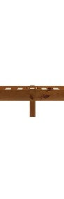 vidaXL Rama łóżka, jasnobrązowa, lite drewno sosnowe, 120 x 200 cm 283288-4