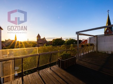 Apartament na Starówce - taras z widokiem na zamek-1