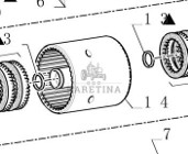 New Holland TM165 TM155 TM150 TM140 TM145 TM 175 TM180 Obudowa Sprzęgła 5167835