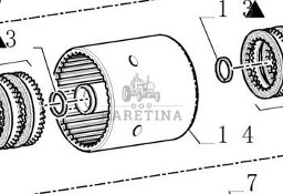 New Holland TM165 TM155 TM150 TM140 TM145 TM 175 TM180 Obudowa Sprzęgła 5167835