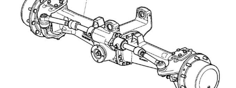 John Deere 7530 Premium - Oś przednia AL170961-1