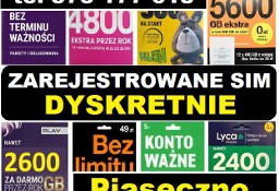 Polskie zarejestrowane karty SIM sprawne startery prepaid do telefonu Piaseczno