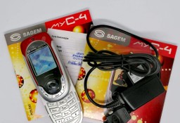 Telefon komórkowy Sagem myC-4 fabrycznie nowy pełen komplet. 
