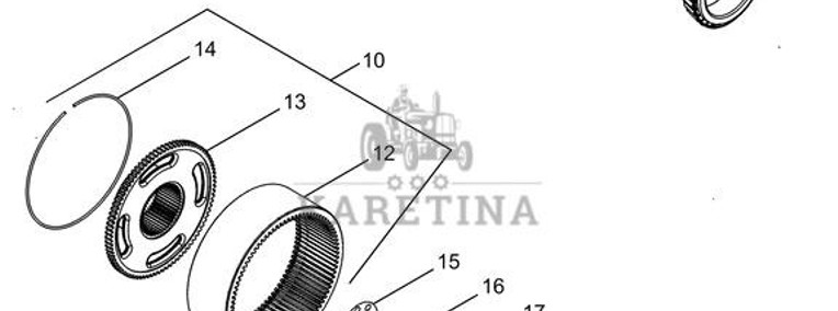 New Holland T6090 T6070 Gear wheel 302174A1-1