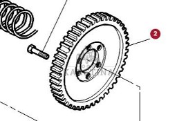 Massey Ferguson 6497 6499 Koło Zębate 3716420M1 87 zębów 3716420M1