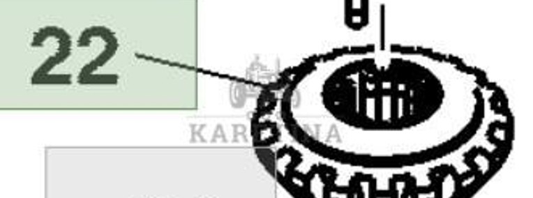 John Deere 8110 8210 8310 8410 Wałek Zębaty Zębatka Koło Zębate CZĘŚCI R134733-1