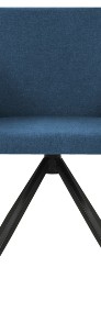 vidaXL Obrotowe krzesła stołowe, 2 szt., niebieskie, tkanina 247063-4