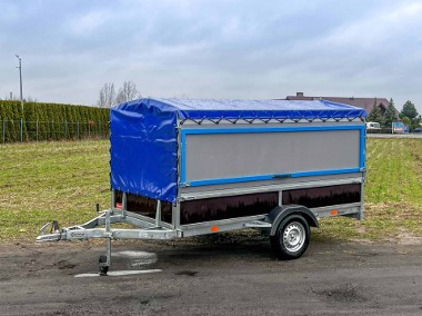  Przyczepa serwisowa 750 kg z plandeką i uchylnymi bokami-1