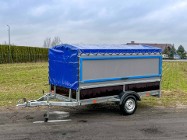 Inna Przyczepa serwisowa 750 kg z plandeką i uchylnymi bokami