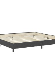 vidaXL Rama łóżka, szara, tapicerowana tkaniną, 200 x 200 cm287459-2