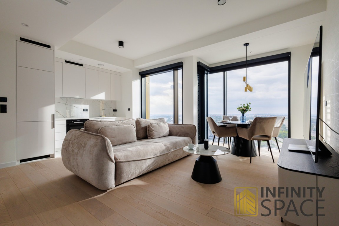 Apartament na 27 p. z widokiem | Klima | Garaż, Warszawa