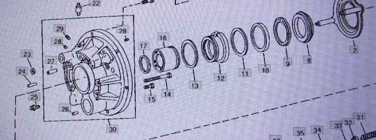 John Deere R77282/wał/John Deere 4555/4755/4955 Nr części R77282 Pasuje do 4555/4755/4955-1