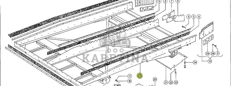 Claas Dominator 98 - podłoga transportowa 0006622420-1