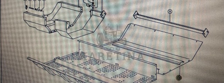 Osłona niecki Claas Mega 370-340 Nr kat. 000 687 492 0 Nr kat. 000 687 492 0-1