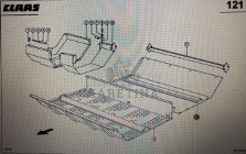 Osłona niecki Claas Mega 370-340 Nr kat. 000 687 492 0 Nr kat. 000 687 492 0