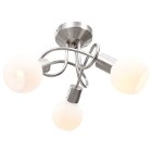 vidaXL Lampa sufitowa z ceramicznymi kloszami na 3 żarówki E14