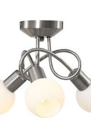 vidaXL Lampa sufitowa z ceramicznymi kloszami na 3 żarówki E14-2