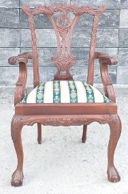 Fotel, KrzesŁo z litego drewno MAHOŃ-2
