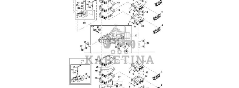 John Deere 9470RX - Zestaw kołka gwint. RE304830 (Zawór sterujący)-1