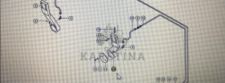 00 0752 866 3/00 0752 865 3/Claas Lexion ramię łoźyskujące/Lexion 580 480 470-1