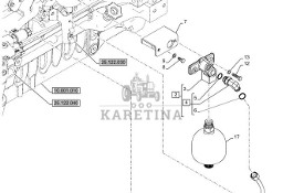 New Holland T6070 Hydroakumulator 51608829