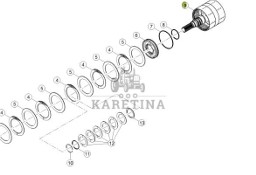 Claas Arion 630 - skrzynia biegów - dzwon 6005031649