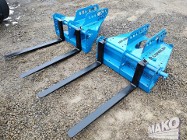 Widły CONQUIP 195kg do koparki system Miller fi 45 50 55 60 65