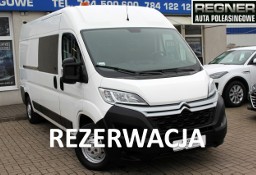 Citroen Jumper II 6-Miejsc Brygadówka SalonPL 1WŁ FV23% 2.2 BlueHdi 140KM L3H2 Gwaranc