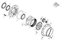 Fendt 927 930 933 936 - piasta przedniego mostu F930301020130