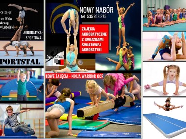 SportStal ogłasza Nabór na zajęcia:Akrobatyka, Ninja Warrior-1