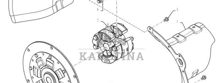 New Holland T6090 T6070 Płyta napędowa 248409A2-1