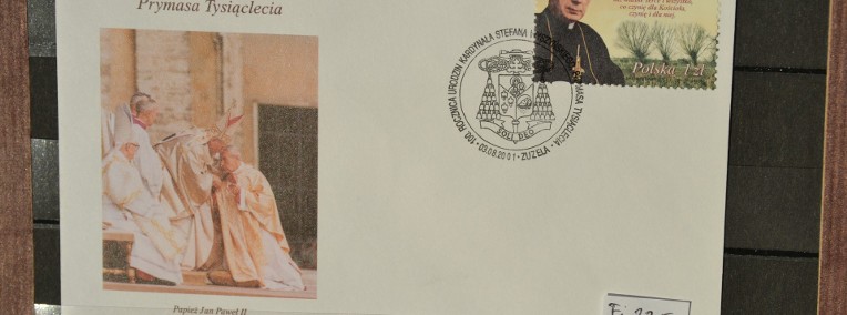 Papież Jan Paweł II i Kard Wyszyński. Polska FDC Fi 3753-1