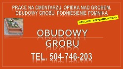 Ramka, drewniana, tel Wrocław, obramowanie, grób tymczasowy, obudowy grobu, cena