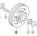 Claas Lexion 740 750 760 Koło Pasowe Napędu 0006650591 00 0665 059 1