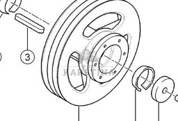 Claas Lexion 740 750 760 Koło Pasowe Napędu 0006650591 00 0665 059 1
