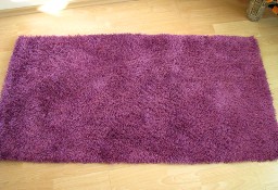 Czysty, puszysty dywan shaggy, fioletowy 70 x 130 cm 