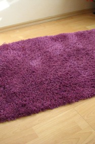 Czysty, puszysty dywan shaggy, fioletowy 70 x 130 cm -2