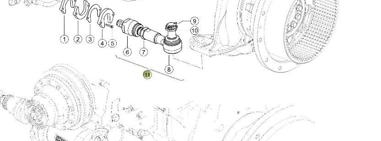 Claas Xerion 4000 - drążek kierowniczy 0014996420-1