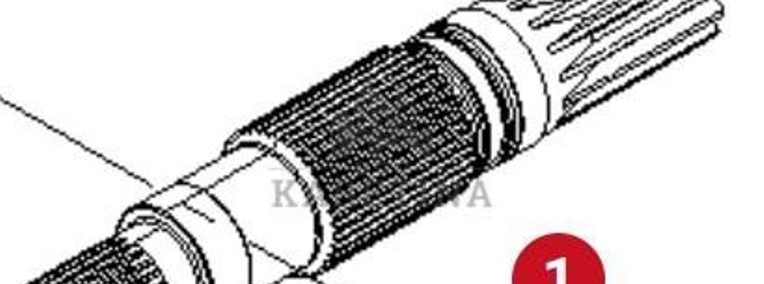 Massey Ferguson 7718S DYNA-VT Wałek Napędowy Zwolnicy CZĘŚCI 737150150021-1