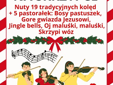 Kolędy na skrzypce - nuty 24 kolęd, słowa, nagrania mp3, nowe, łatwe, skrzypce-1