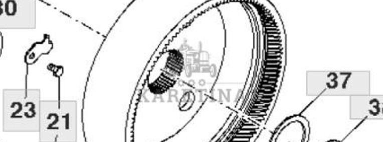 John Deere 7830 Koło Koronkowe Skrzyni Biegów R159989-1