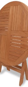 vidaXL Składany stół ogrodowy, 85x76 cm, lite drewno tekowe 44689-3